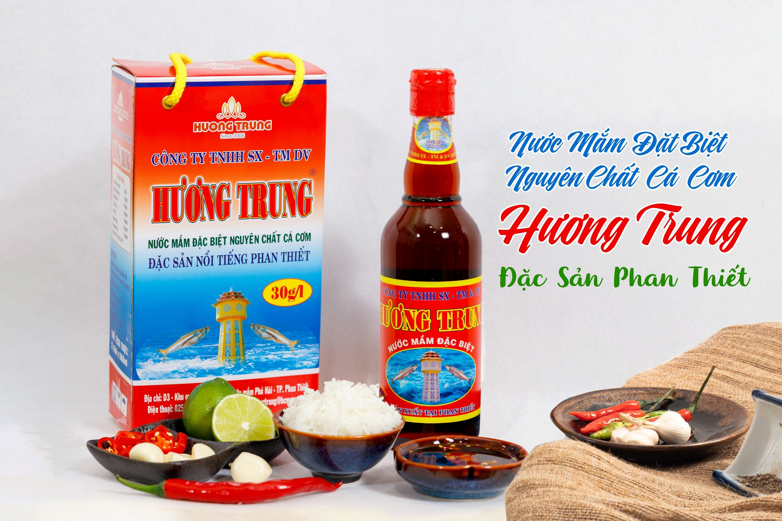 Nước Mắm Hương Trung 500ml Chai Thủy Tinh