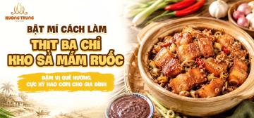 BẬT MÍ CÁCH LÀM THỊT BA CHỈ KHO SẢ MẮM RUỐC ĐẬM VỊ QUÊ HƯƠNG, CỰC KỲ HAO CƠM CHO GIA ĐÌNH