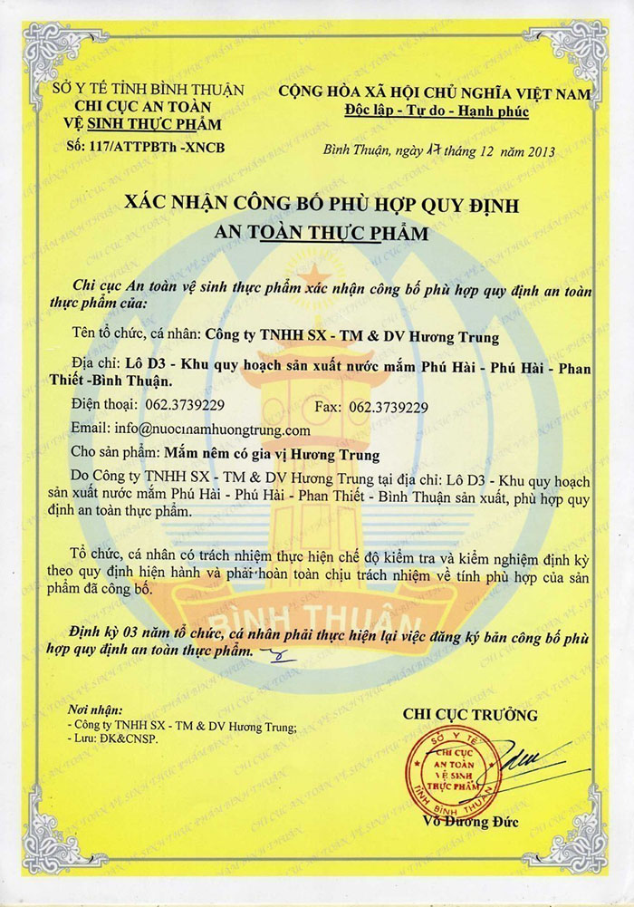 chứng nhận 1